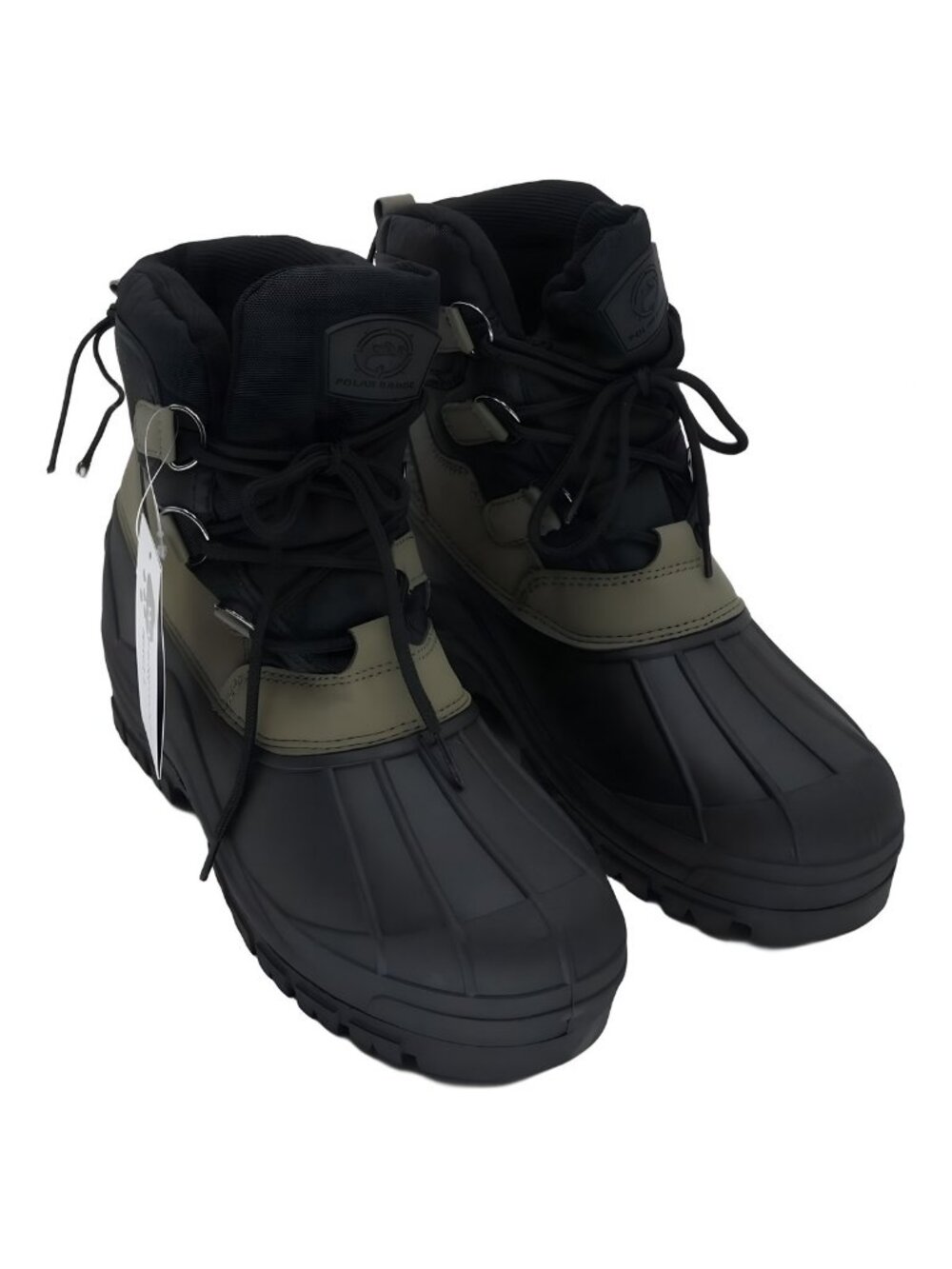 POLAR RANGE Mens's Peak Snow Boot Olive Black Size US 11 EU 44